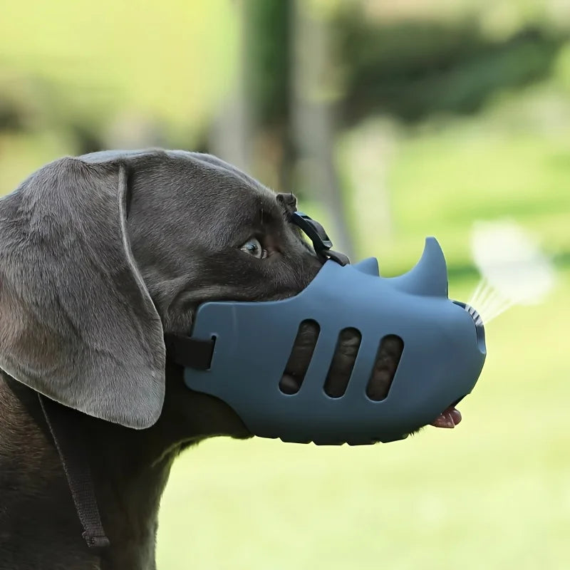 Bozenal para perro de silicona suave, transpirable, evita ladridos y mordiscos.