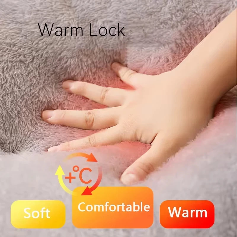 Cama nido desmontable para mascotas, cálida y cómoda para perros y gatos.