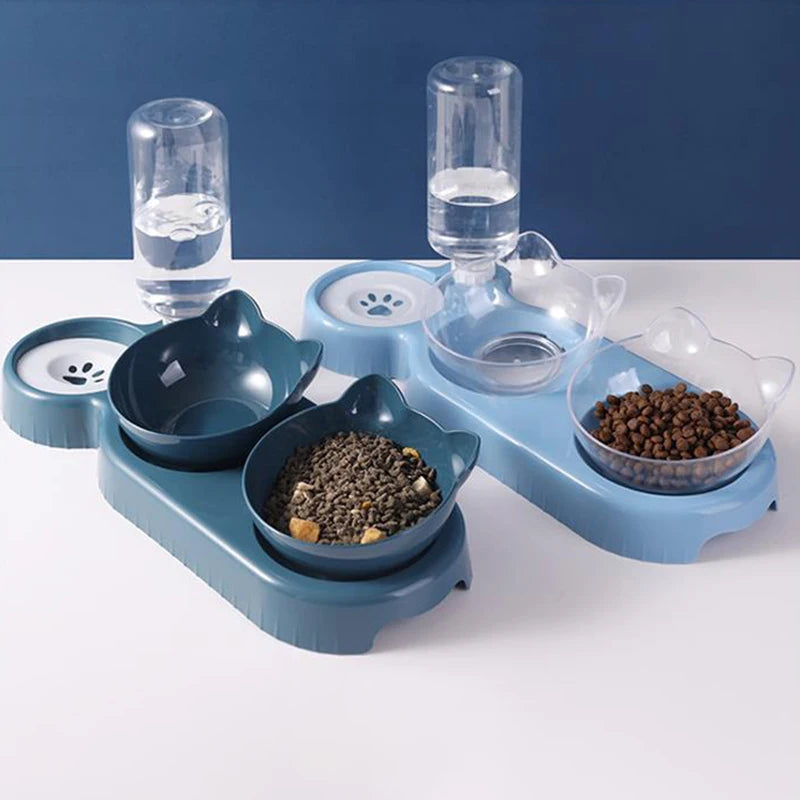 Comedero y bebedero automático 3 en 1 para perros y gatos pequeños. Práctico y funcional.