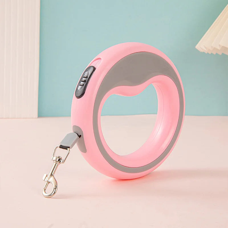 Correa retráctil automática para perros, 250 cm. Ideal para adiestramiento y paseos al aire libre.