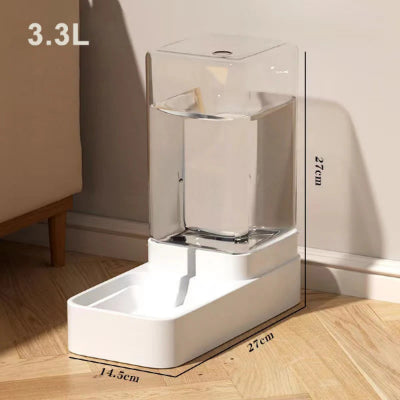 Comedero y bebedero automático de gran capacidad para perros y gatos.