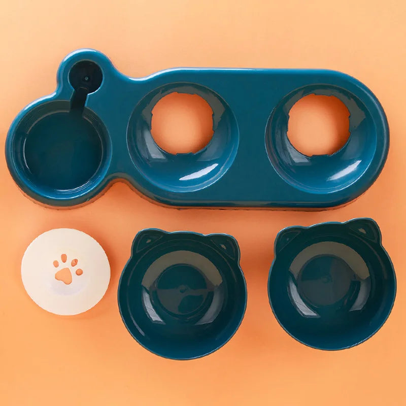 Comedero y bebedero automático 3 en 1 para perros y gatos pequeños. Práctico y funcional.