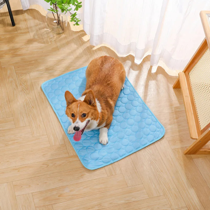 Manta refrescante para mascotas, ideal para el verano. Mantiene a tu perro o gato fresco y cómodo.