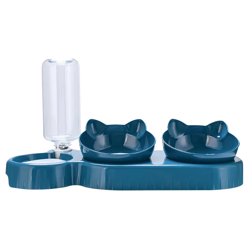 Comedero y bebedero automático 3 en 1 para perros y gatos pequeños. Práctico y funcional.